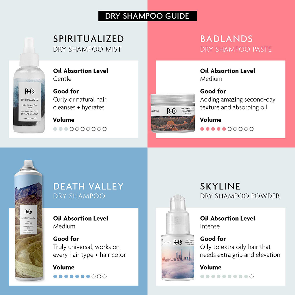 Death Valley Dry Shampoo for Oily Hair - Volumizing & Refreshing Powder Shampoo for Women & Men | Perfect for Travel, Camping & Gym