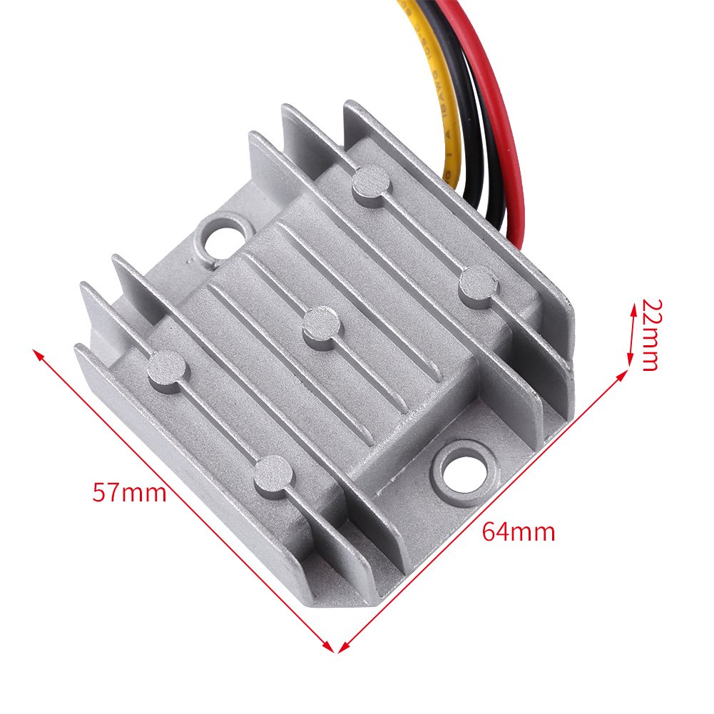 DC DC 12V to 24V 3A 72W Boost Converter Step Up Power Supply Module for Electric Motors, Speakers, Car LED Displays, Fans, Solar Panels, and DIY Electronics Projects