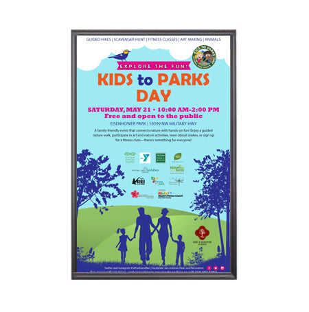 48x72 Large Poster Frame - Wide Face Display with SwingFrame Hanger - Perfect for Art Prints, Photos & Posters in Home, Office or Gallery