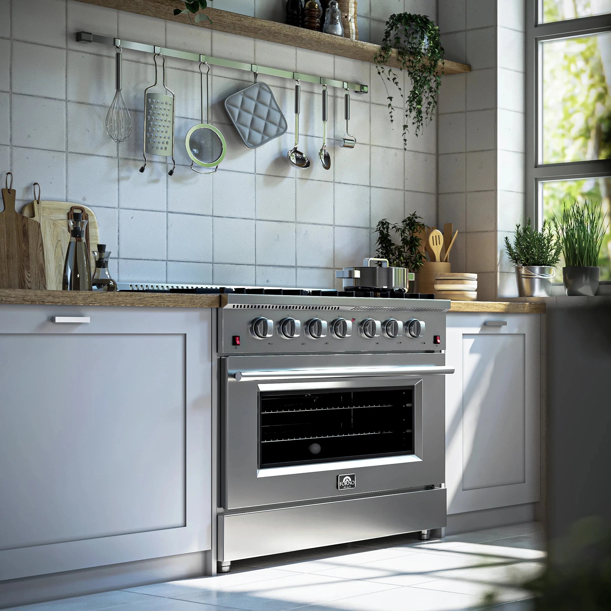 **Forno 36-Inch Gas Range, Dishwasher, and Refrigerator Appliance Package (FBDL00401CAUS) – Perfect for Modern Kitchens & Home Renovations**