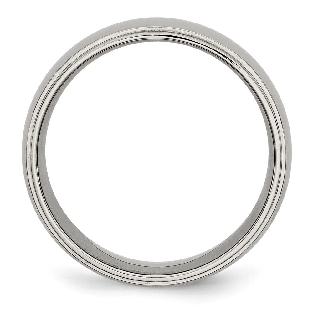 Diamond2Deal 8mm Titanium Polished Wedding Band Ring for Men & Women - Perfect for Engagement, Anniversary, and Everyday Wear