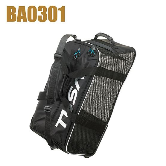 TUSA Mesh Roller Bag - Durable Scuba Diving Gear Bag with Wheels for Travel & Water Sports Equipment Storage | Perfect for Beach Trips, Pool Sessions & Dive Excursions
