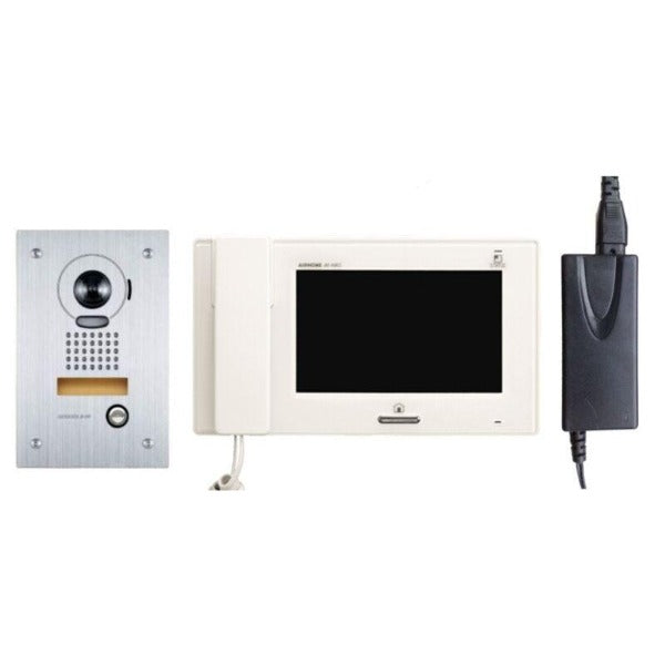 Aiphone JPS4AEDF Home Intercom System Kit with Flush Mounted Door Station - Secure Residential Communication for Gated Communities & Apartment Buildings