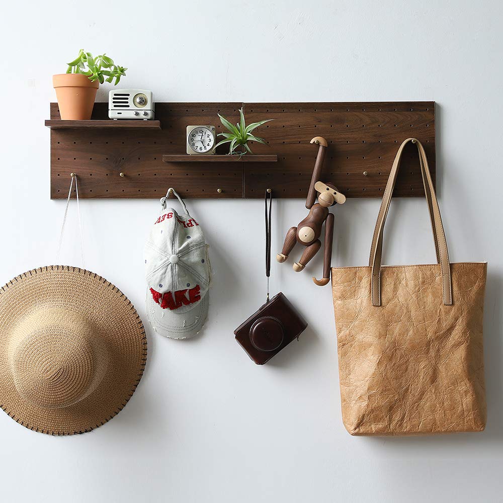 XAOMLP 2-Pack Wooden Pegboard Wall Organizer - 15.2