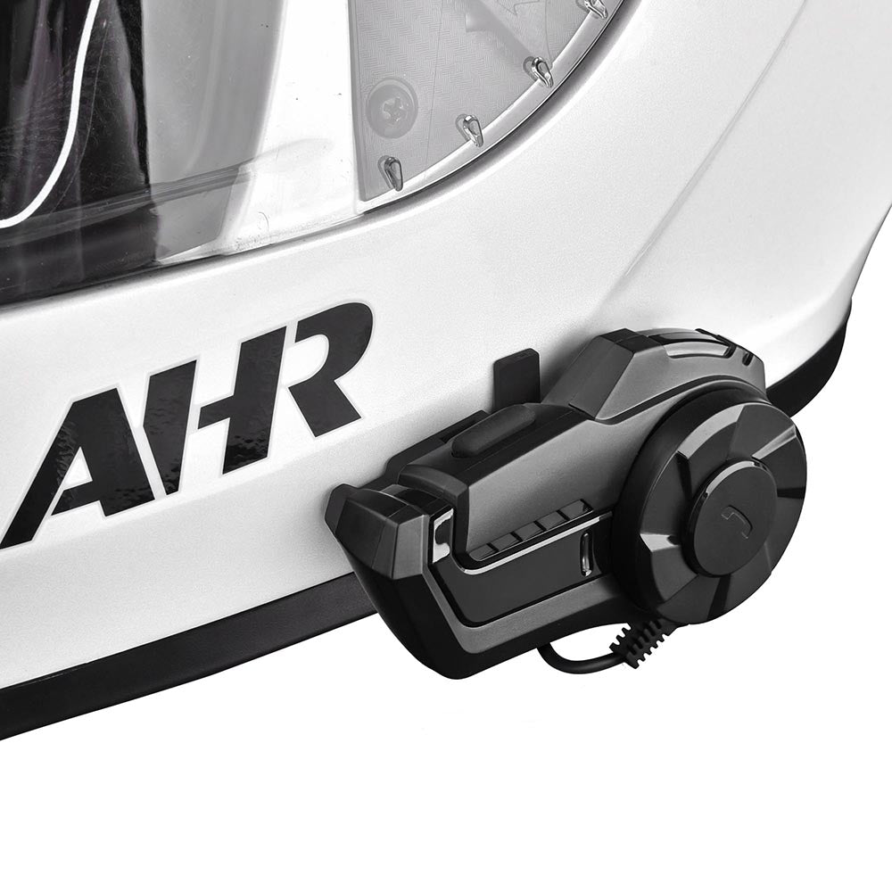 TheLAShop Motorcycle Bluetooth Helmet Headset with Intercom & FM Radio - 2 Rider Communication System for Safe Group Riding & Hands-Free Calls