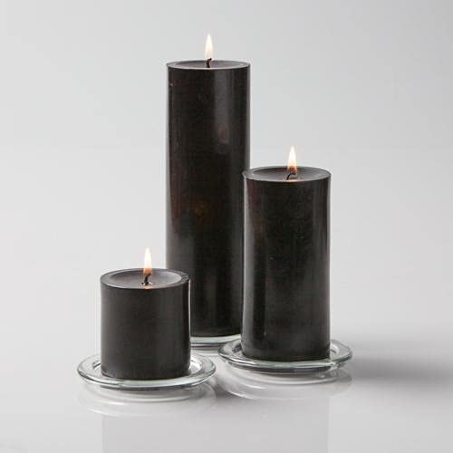 18-Piece Glass Eastland Square Vase Set with 18 Black Richland 3