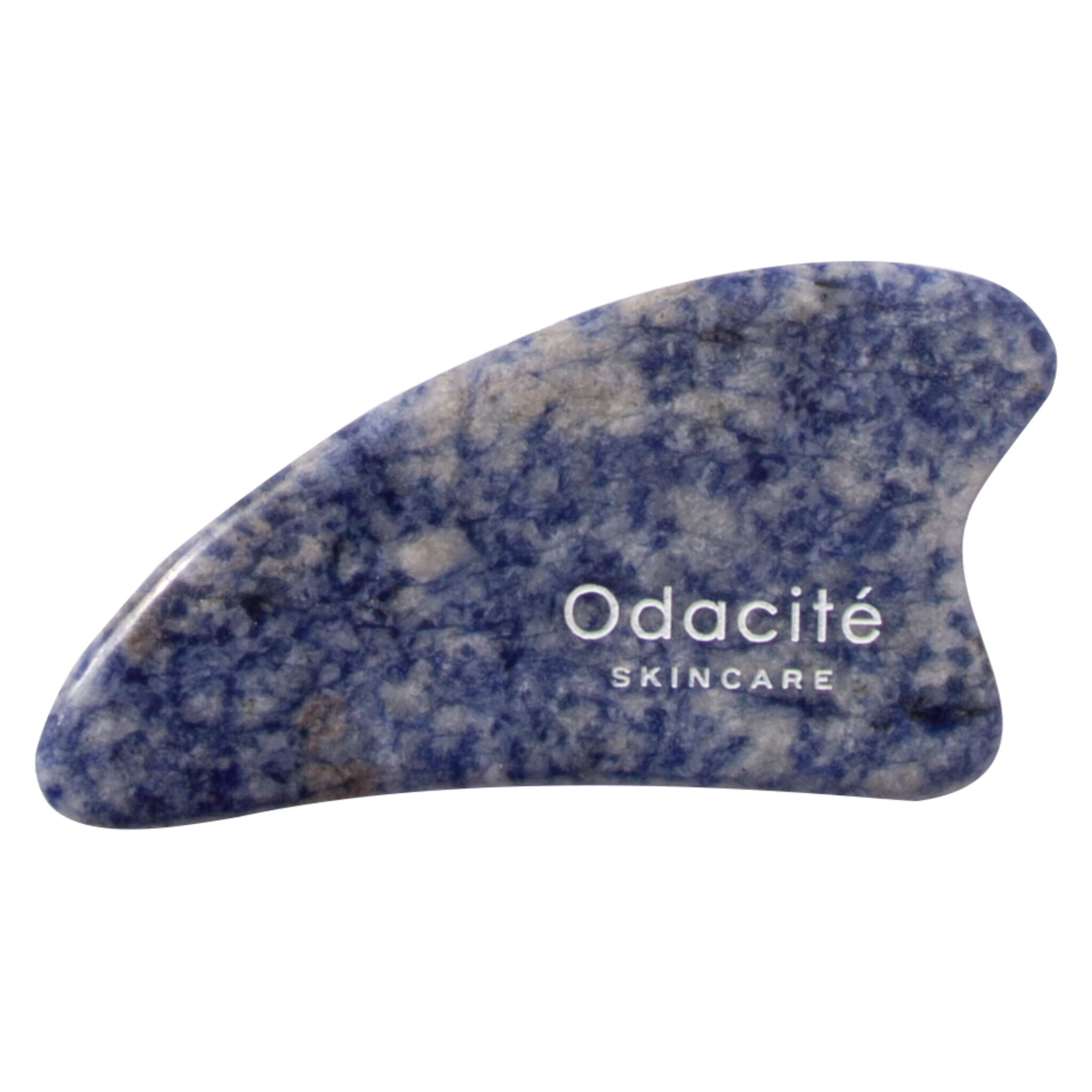 Blue Sodalite Crystal Contour Gua Sha Tool - Natural Stone Facial Massager for Glowing Skin, Lymphatic Drainage & Relaxation | Perfect for At-Home Spa, Self-Care & Skincare Routine
