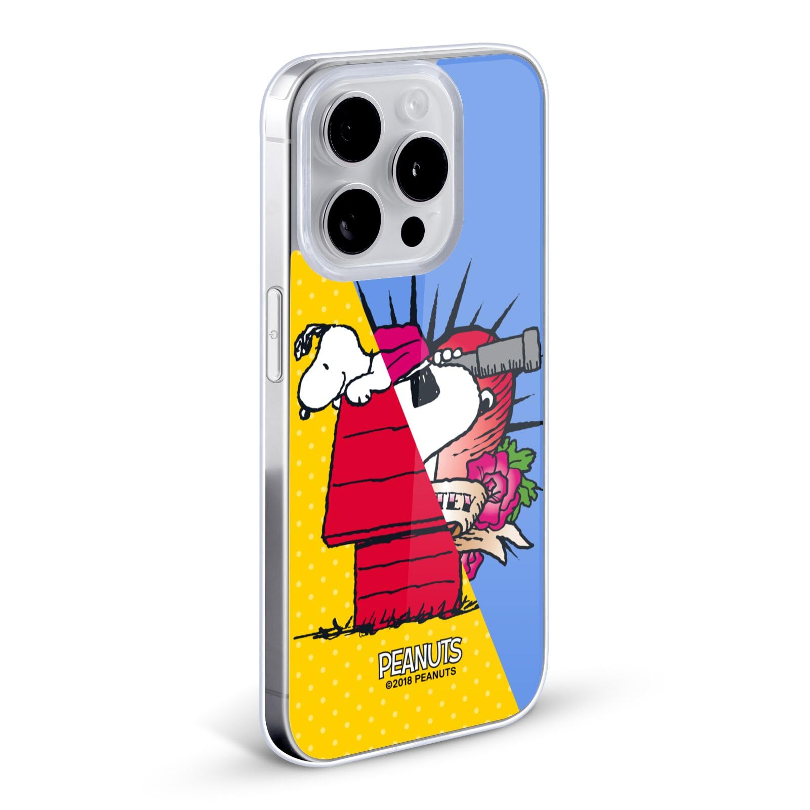 Officially Licensed Peanuts Snoopy Pirate Halfs & Laughs Soft Gel Case for Apple iPhone 12/12 Pro - Cute Cartoon Phone Cover for Daily Use, Work & School