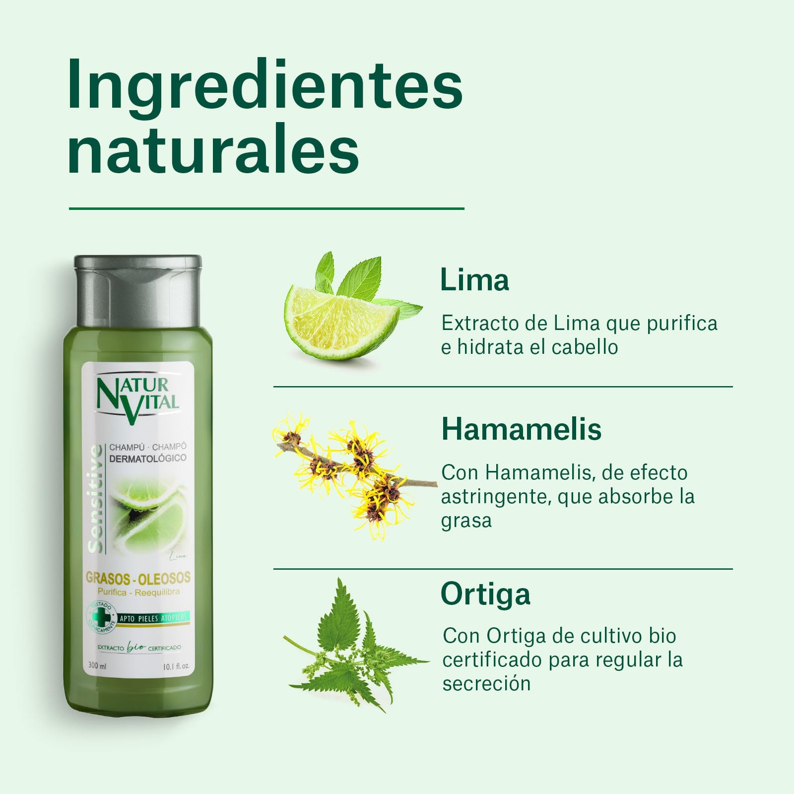 Natur Vital Moisturizing Shampoo for Dry & Damaged Hair - Hydrating & Repairing Formula for Soft, Healthy Hair | Daily Use & Salon-Quality Results