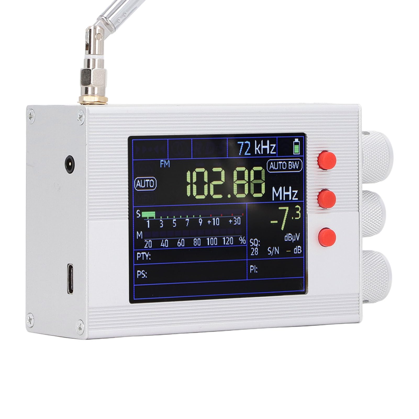 Full Band Radio Receiver with 2in LCD Display - 144‑27000Khz & 65Mhz‑108Mhz Strong Reception for Shortwave Radios | Perfect for Emergency Preparedness, Outdoor Adventures & Ham Radio Enthusiasts