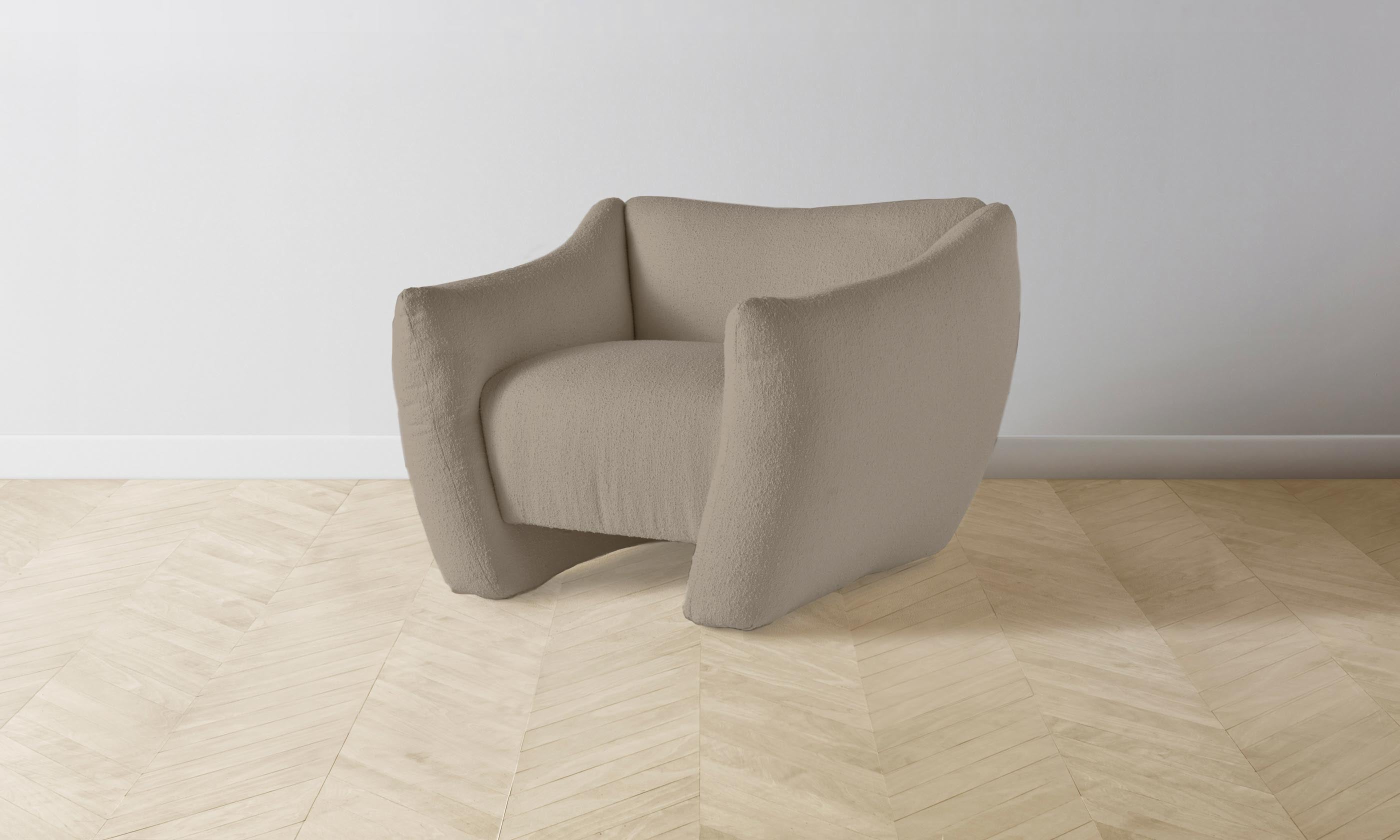 The Bond Chair - Premium Performance Bouclé Morel Upholstered Accent Chair for Living Room, Bedroom & Office - Stylish & Comfortable Seating for Home Decor
