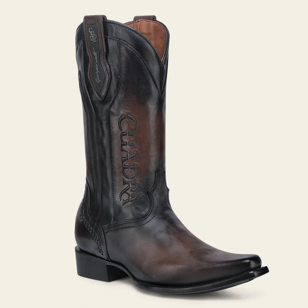 1B2TRS Men's Cuadra Chocolate Brown Cowhide Leather Cowboy Boots - Stylish & Durable for Western Wear, Rodeo, and Country Fashion