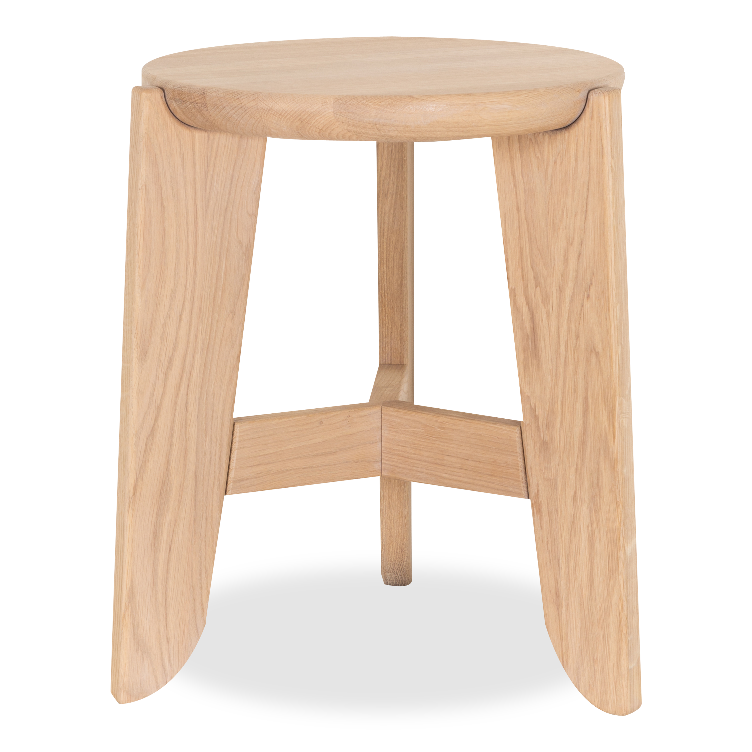 Solid Oak Wood Stool - Rustic Bar Stool with Backrest, Heavy Duty Kitchen Island Stool for Home, Restaurant & Cafe - Perfect for Dining, Bar Counter & Breakfast Nook