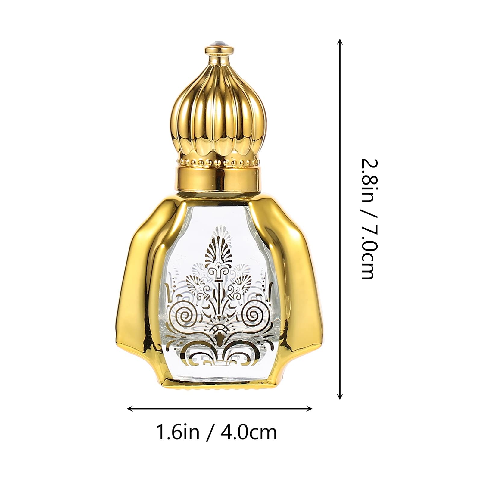 OSALADI 2-Pack 6ml Empty Glass Roller Bottles - Refillable Perfume & Essential Oil Containers for Travel, DIY Aromatherapy, Makeup & Cosmetic Liquids - Perfect for On-the-Go Fragrance Touch-Ups