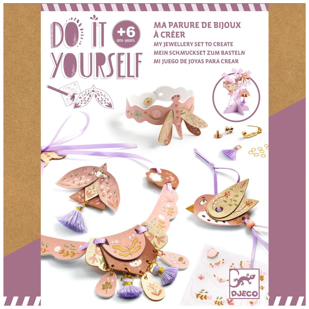DIY Miss Rosefinch Leather Jewelry Making Kit - Handcrafted Beaded Bracelet & Necklace Set for Teens & Adults - Perfect for Gifts, Parties & Creative Crafting