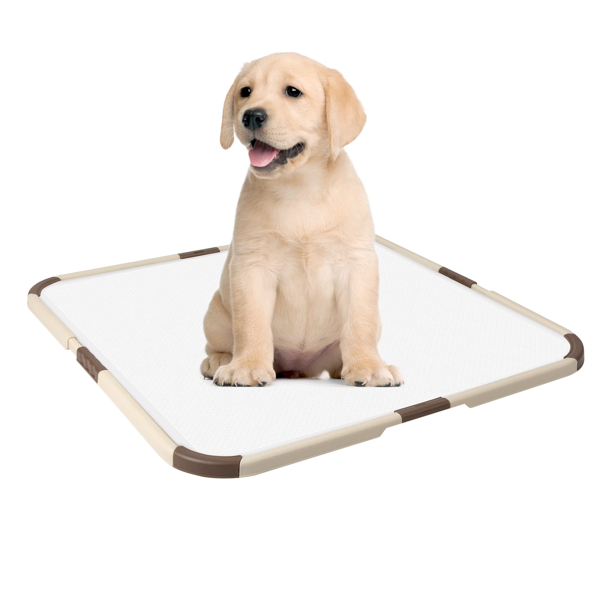 Premium Puppy Pad Holder - Leak-Proof Portable Pet Training Tray for Dogs & Puppies | Holds 53x53cm or Larger Pee Pads | Ideal for Housebreaking, Crate Training & Travel Use