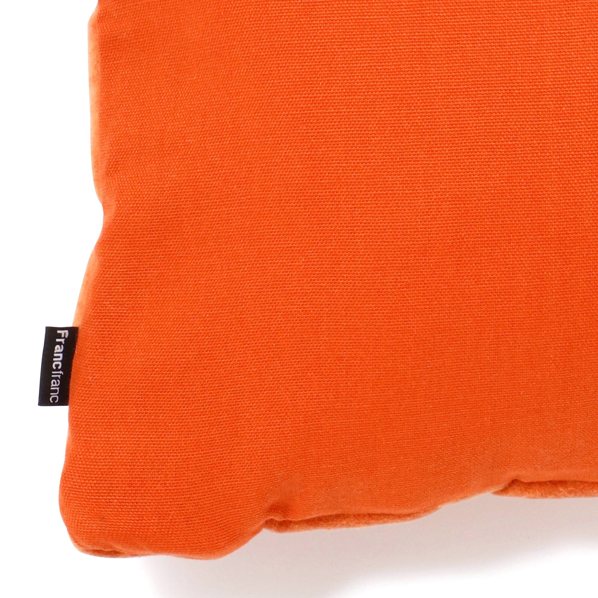 Handwoven Basket Weave Cushion Cover 16x10 Inches - Soft Cotton Decorative Pillow Case for Sofa, Bed, Chair - Orange Home Decor Accent