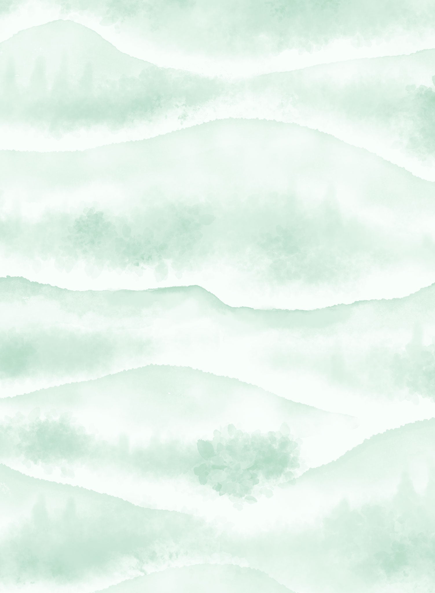 Hillside Lullaby Wallpaper - Nature Inspired Floral Wall Mural for Nursery, Bedroom & Living Room Decor