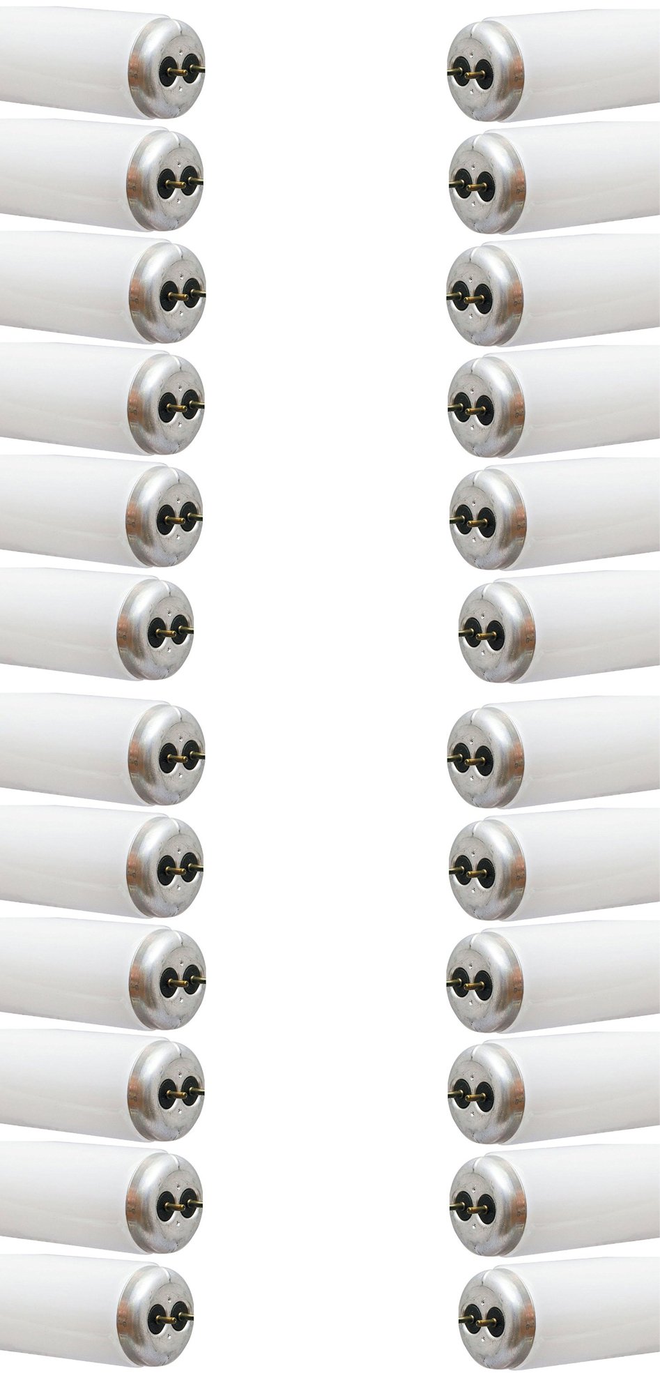 GE F30T12 Daylight Fluorescent Light Bulbs - 30W, 1900 Lumen, 36-Inch, T12 Tube Lights with G13 Base (24-Pack) - Ideal for Kitchen, Bathroom, Garage & Office Lighting