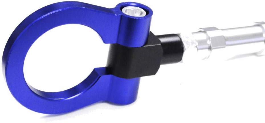 Blue Racing Style Aluminum Tow Hook Ring for Lexus NX200 NX200t NX300h - Off-Road Accessory & Car Styling Upgrade for Track Enthusiasts