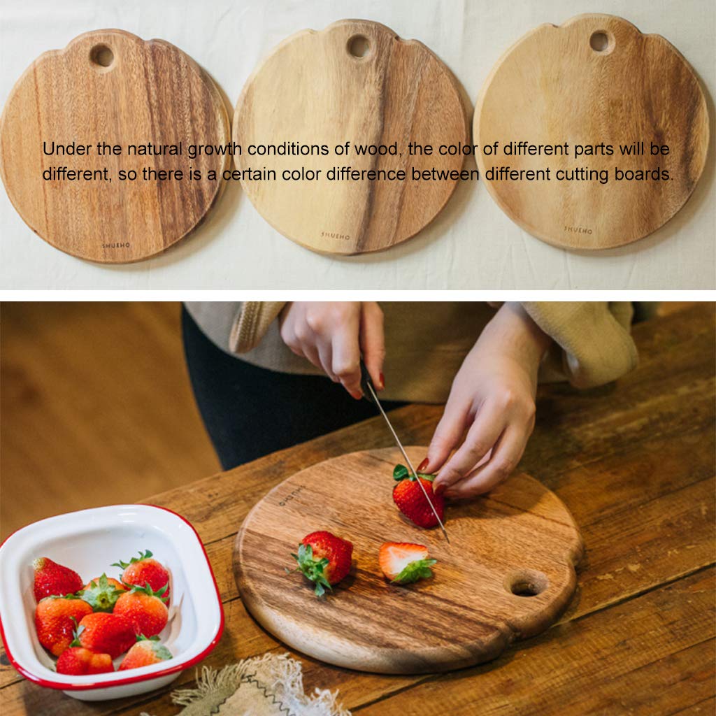 Premium Black Walnut Round Cutting Board - 10