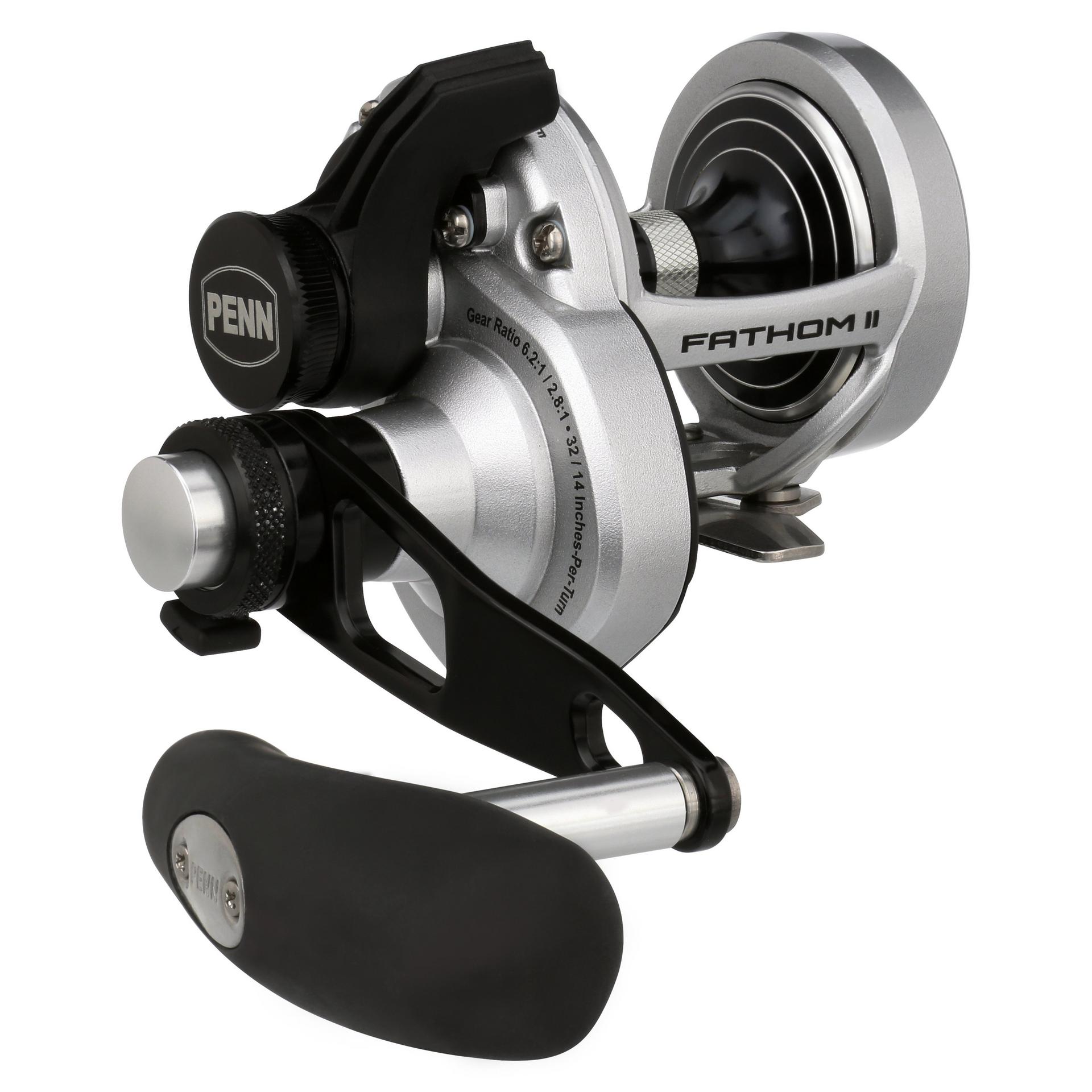 PENN Fathom™ II Lever Drag 2-Speed Conventional Fishing Reel - Saltwater & Offshore Angling, Big Game Fishing Gear for Tuna, Marlin, and Deep Sea Fishing