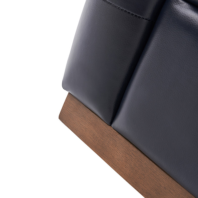 Feodor Genuine Leather Mid Century Modern Swivel Chair - Premium Office & Living Room Furniture for Home Decor