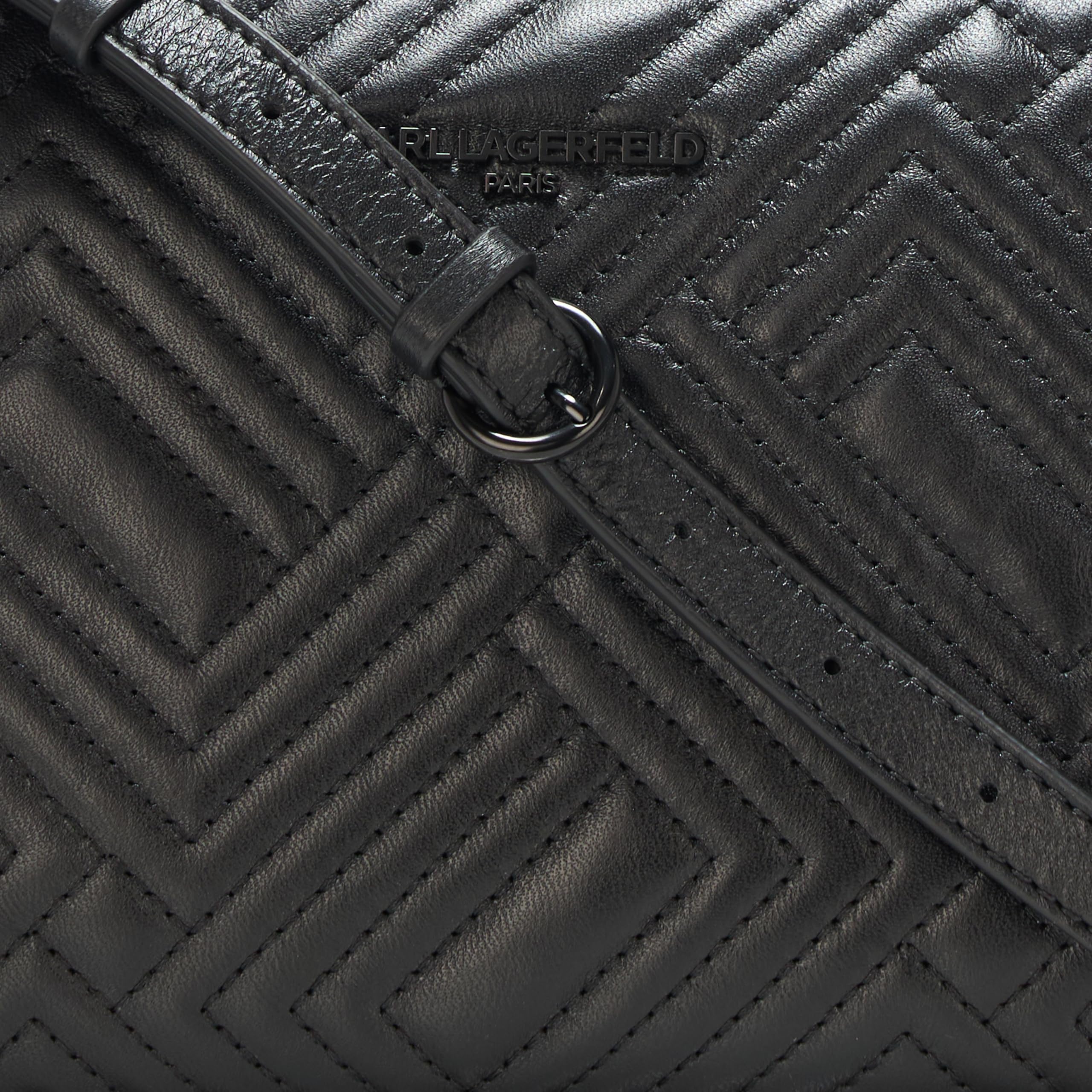 KARL LAGERFELD Karolina Wallet Crossbody Bag - Stylish Leather Women's Purse with Adjustable Strap for Everyday Use, Travel & Shopping