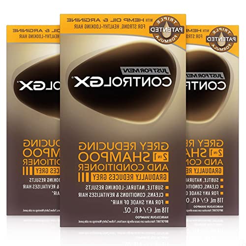 IO-style n Control GX Grey Reducing Shampoo & Conditioner Set - 3 Pack (4oz Each) | Anti-Aging Hair Care for Men & Women | Perfect for Daily Use & Color-Treated Hair