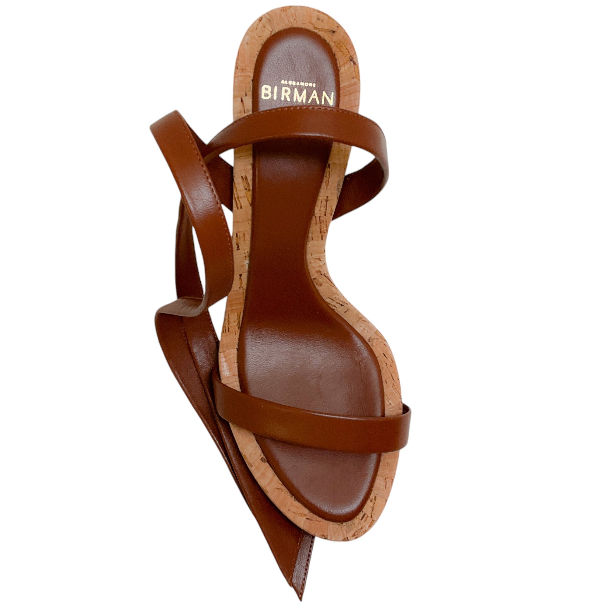 Alexandre Birman Clarita Espresso Leather Ankle Wrap Sandals - Stylish & Comfortable Women's Heels for Weddings, Parties & Evening Events