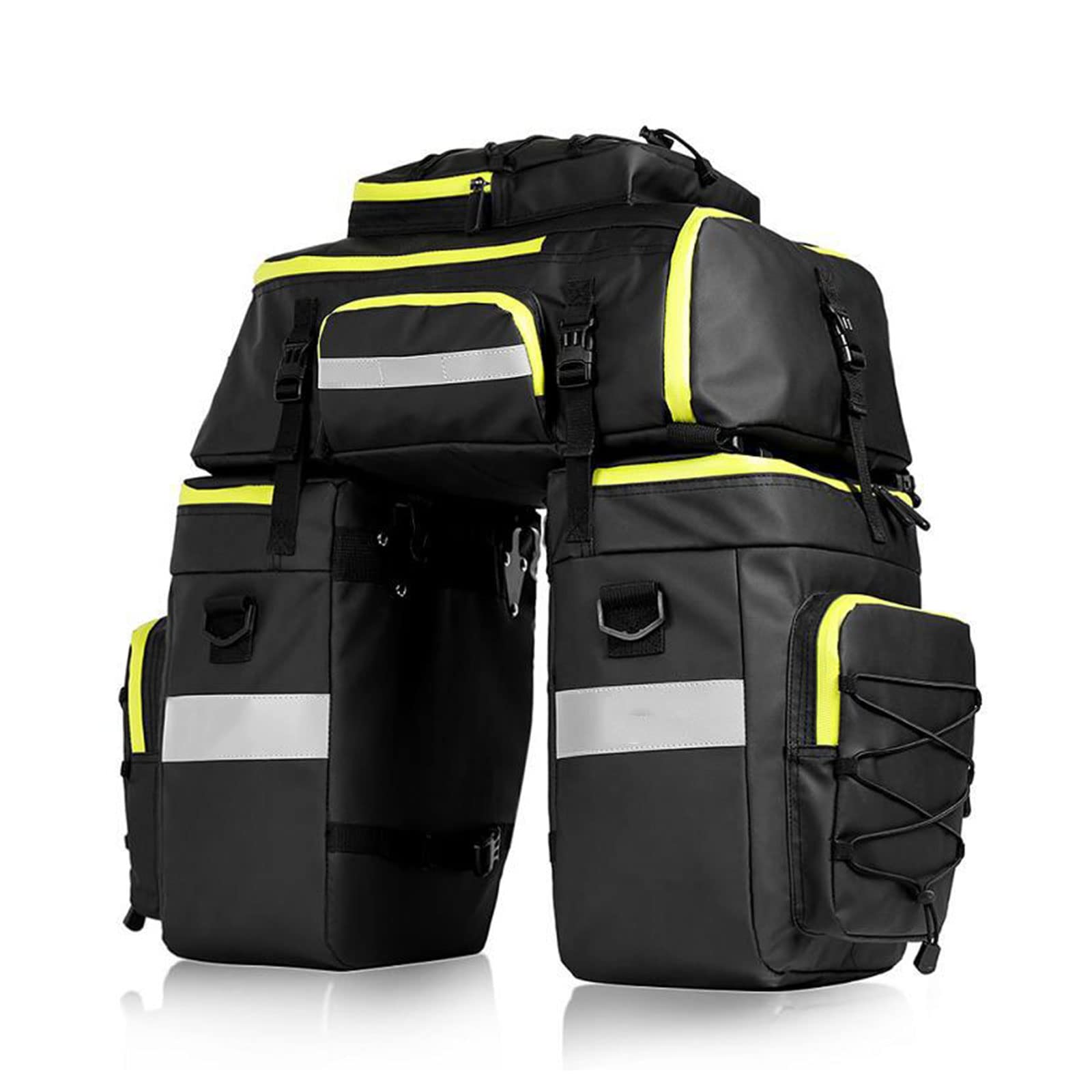 JIAGOA 3-in-1 Bicycle Rear Rack Bag - Waterproof Bike Pannier, Trunk Bag & Convertible Shoulder Handbag for Mountain & Road Cycling | Perfect for Commuting, Touring & Outdoor Adventures