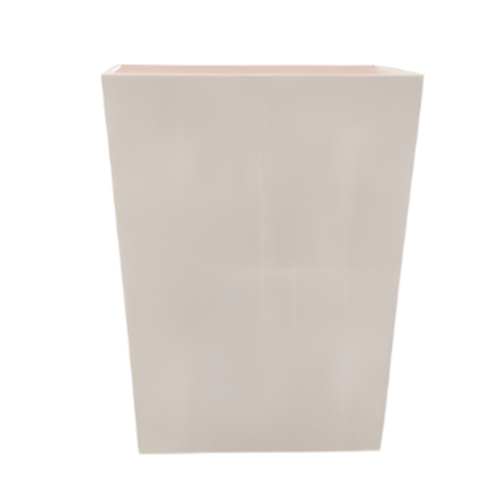 Crosby Rectangular Faux Shagreen Wastebasket - Sand Color Trash Can for Office, Bathroom & Bedroom | Stylish & Durable Home Decor Bin