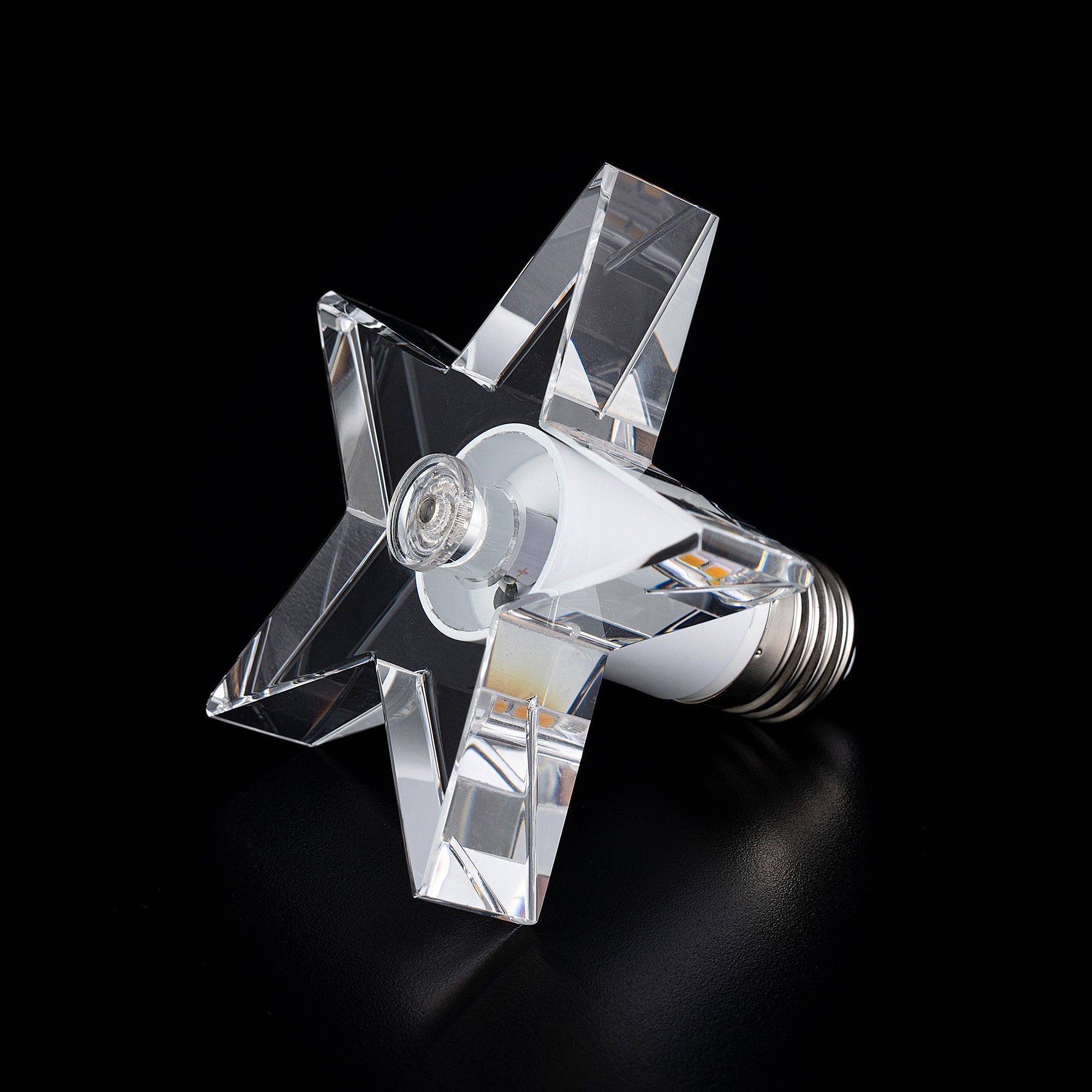 STAR Crystal LED Light Bulb - Energy Efficient, Dimmable, Large Size for Chandeliers & Home Decor