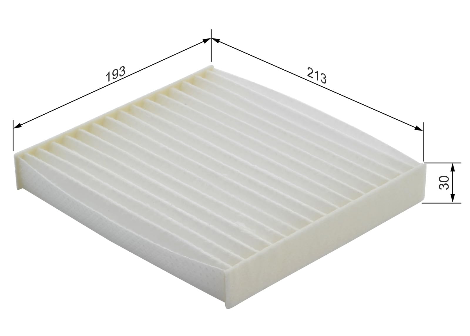 Bosch M2190 Standard Cabin Air Filter - Compatible with Multiple Car Models | Improve Air Quality & Reduce Allergens for a Cleaner Ride