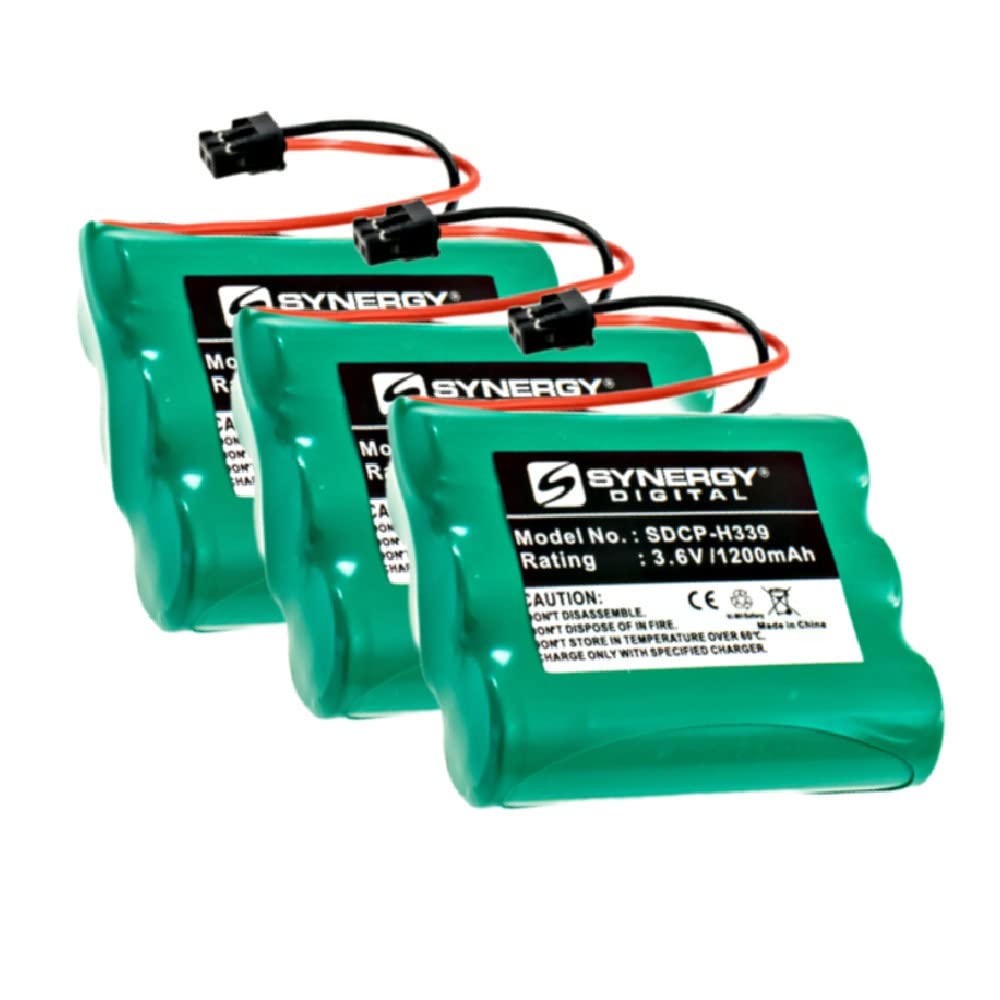 Synergy Digital Sprint 89330 Cordless Phone Battery Combo Pack - 3 x SDCP-H339 Replacement Batteries for Home & Office Phones | Long-Lasting Power Solution