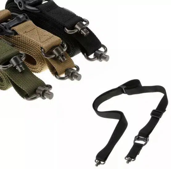 Multi Mission MS4 Dual QD Sling - Adjustable Tactical Rifle Sling for AR15, Shotgun & Hunting - Perfect for Military, Outdoor & Range Use