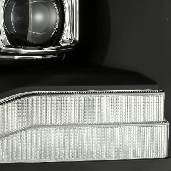 06-08 Dodge Ram PRO Series Halogen Projector Headlights - Chrome Housing - High Performance Replacement Headlights for Improved Night Driving & Off-Road Visibility