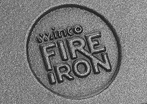 Premium WINCO Cast Iron Server - Heavy Duty Black Serving Tray for Restaurants, Catering & Home Use - Ideal for Hot Dishes, BBQ, and Buffet Serving