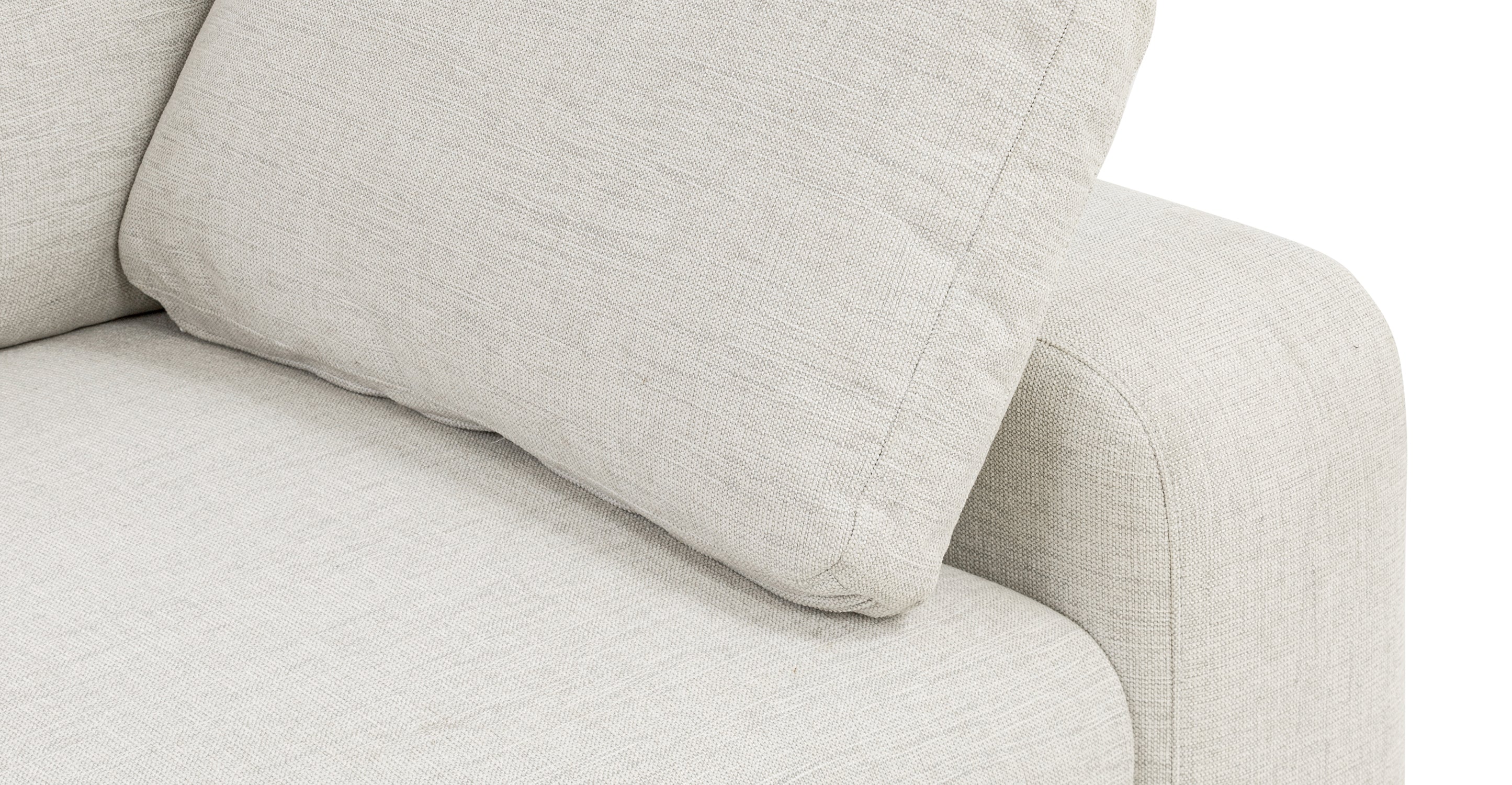 Malaga Sofa - Modern Comfortable 3-Seater Couch for Living Room, Lounge & Office | Soft Fabric Upholstery & Sturdy Wooden Frame