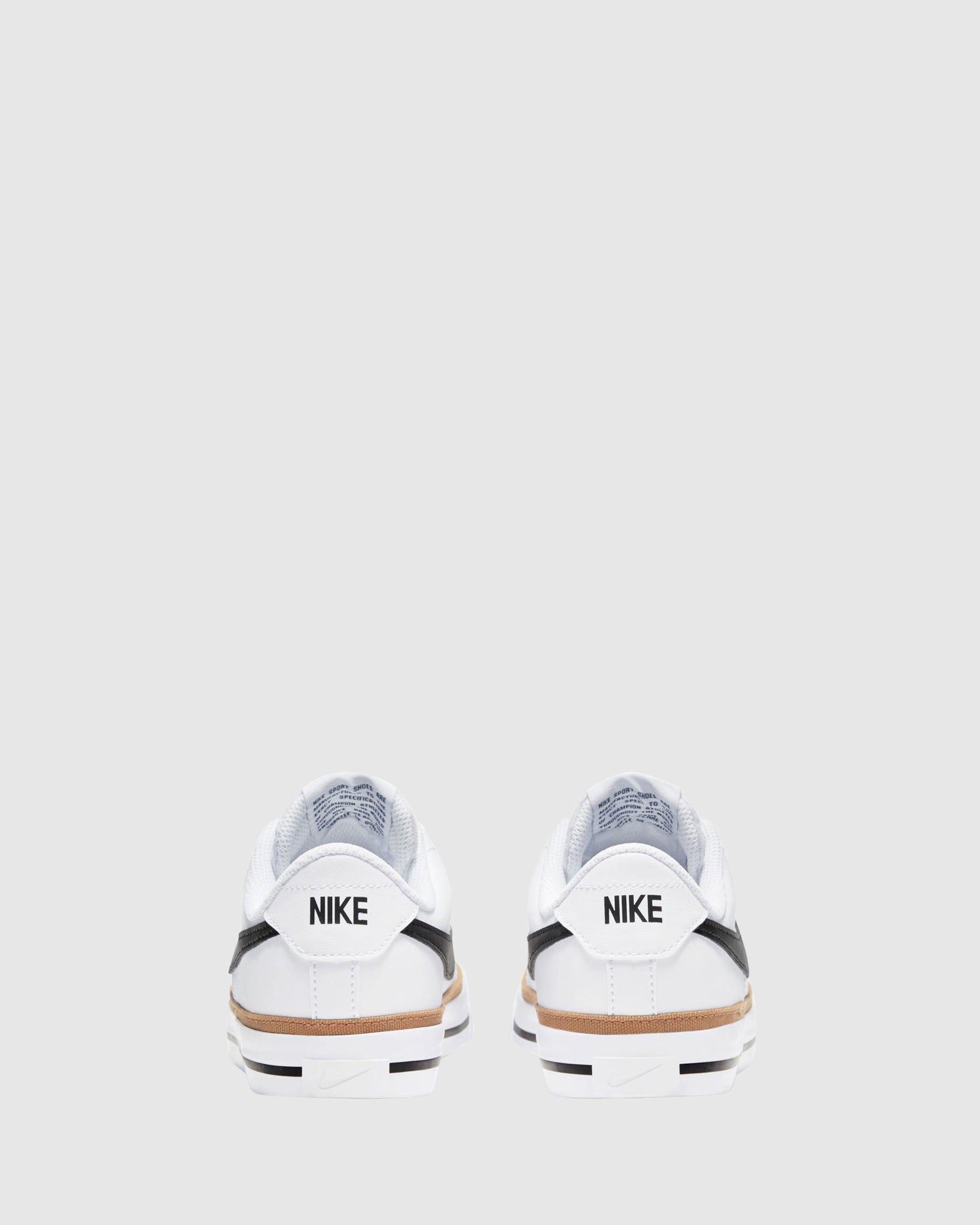 Nike Court Legacy Sneakers for Kids - White, Black & Desert Ochre - Comfortable School Shoes for Boys & Girls - Perfect for Gym Class, Playground & Everyday Wear