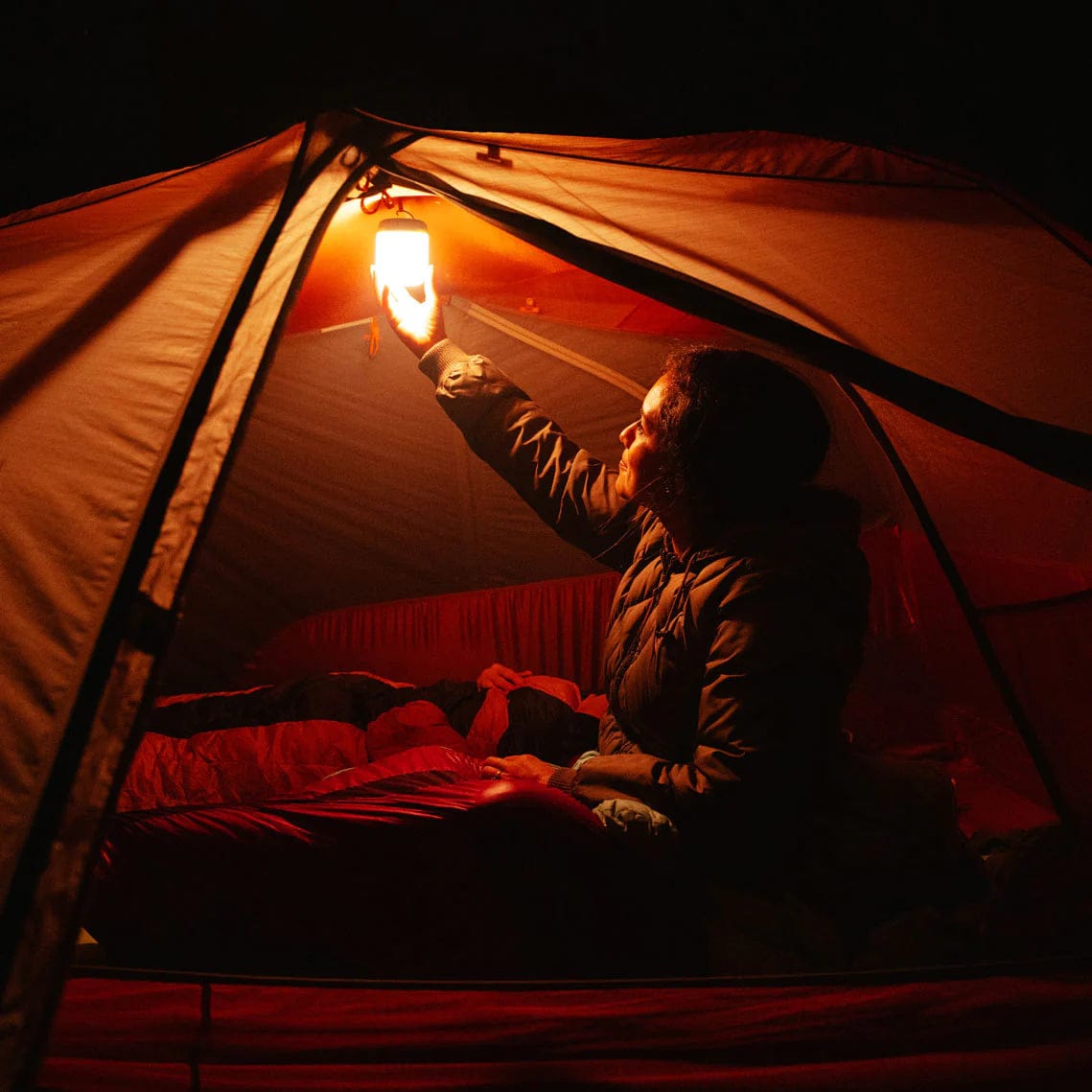 Biolite AlpenGlow 250 Portable Rechargeable LED Camping Lantern with USB Battery Pack - Perfect for Outdoor Adventures, Hiking, Emergency Lighting & Power Backup