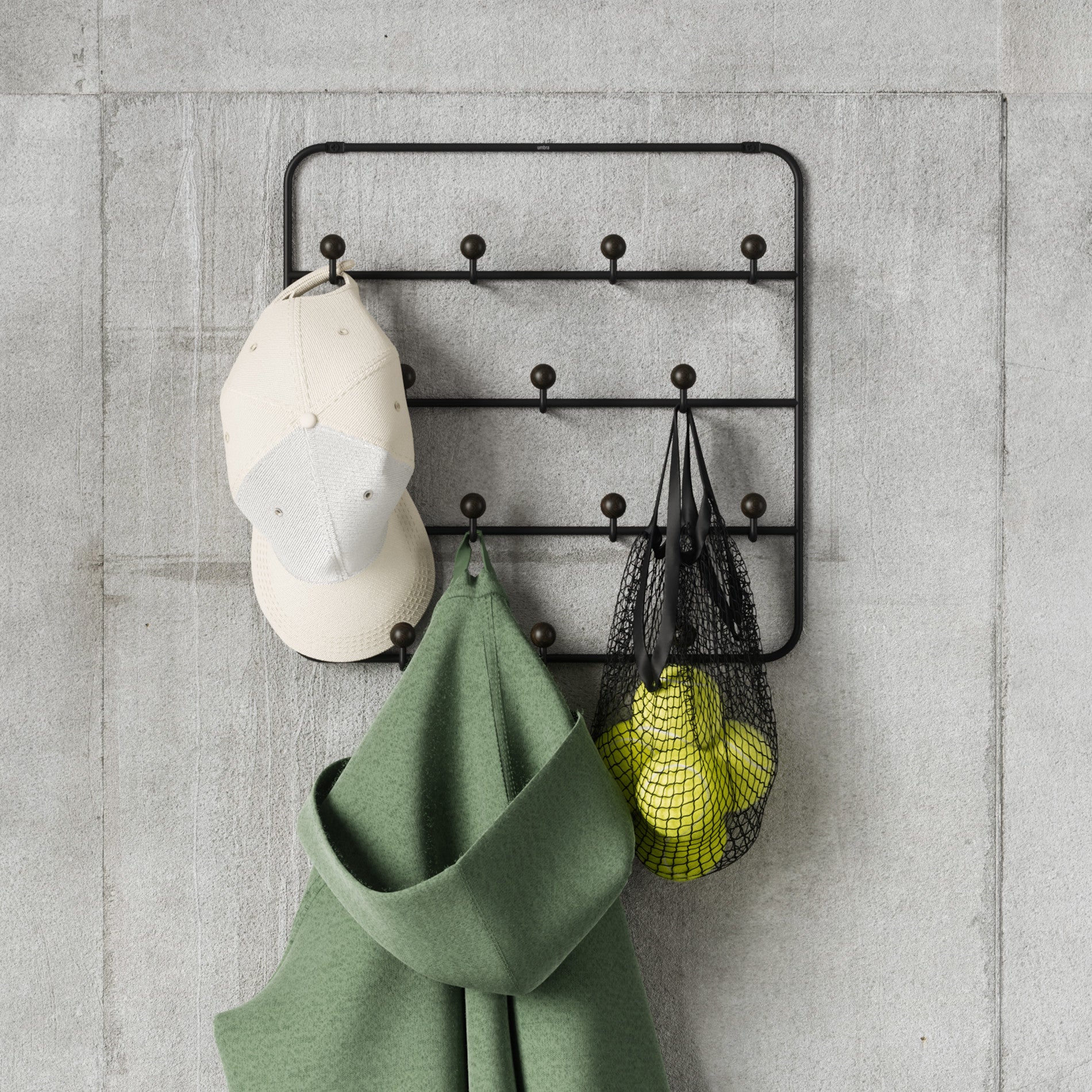 Estique Over The Door Organizer - Space Saving Hanging Storage for Closet, Bathroom & Bedroom | Perfect for Towels, Scarves, Accessories & More