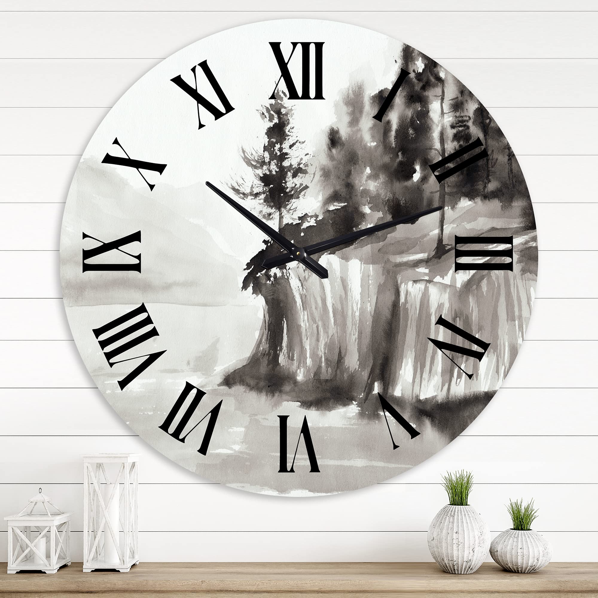 DesignQ Nautical Coastal Wall Clock - Large 20