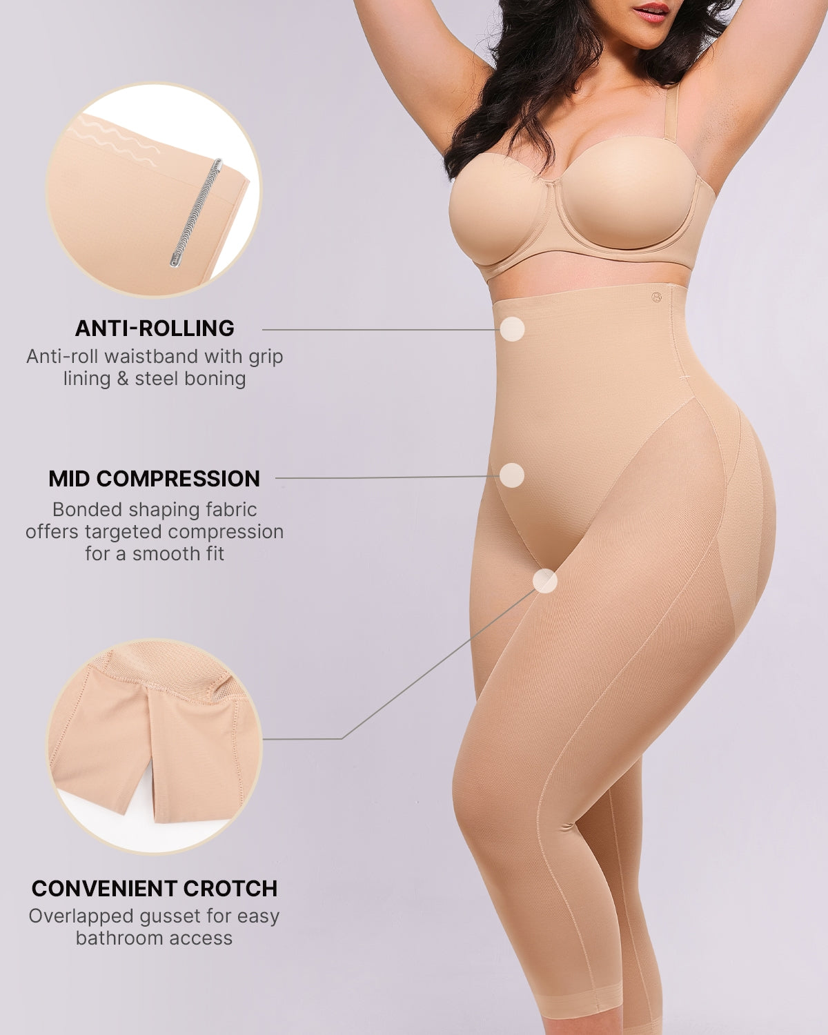 BOOT YEAH™ MeshSmooth™ Butt Lifting Capri Leggings - High Waisted Tummy Control Workout Yoga Pants for Women - Perfect for Gym, Running & Everyday Wear