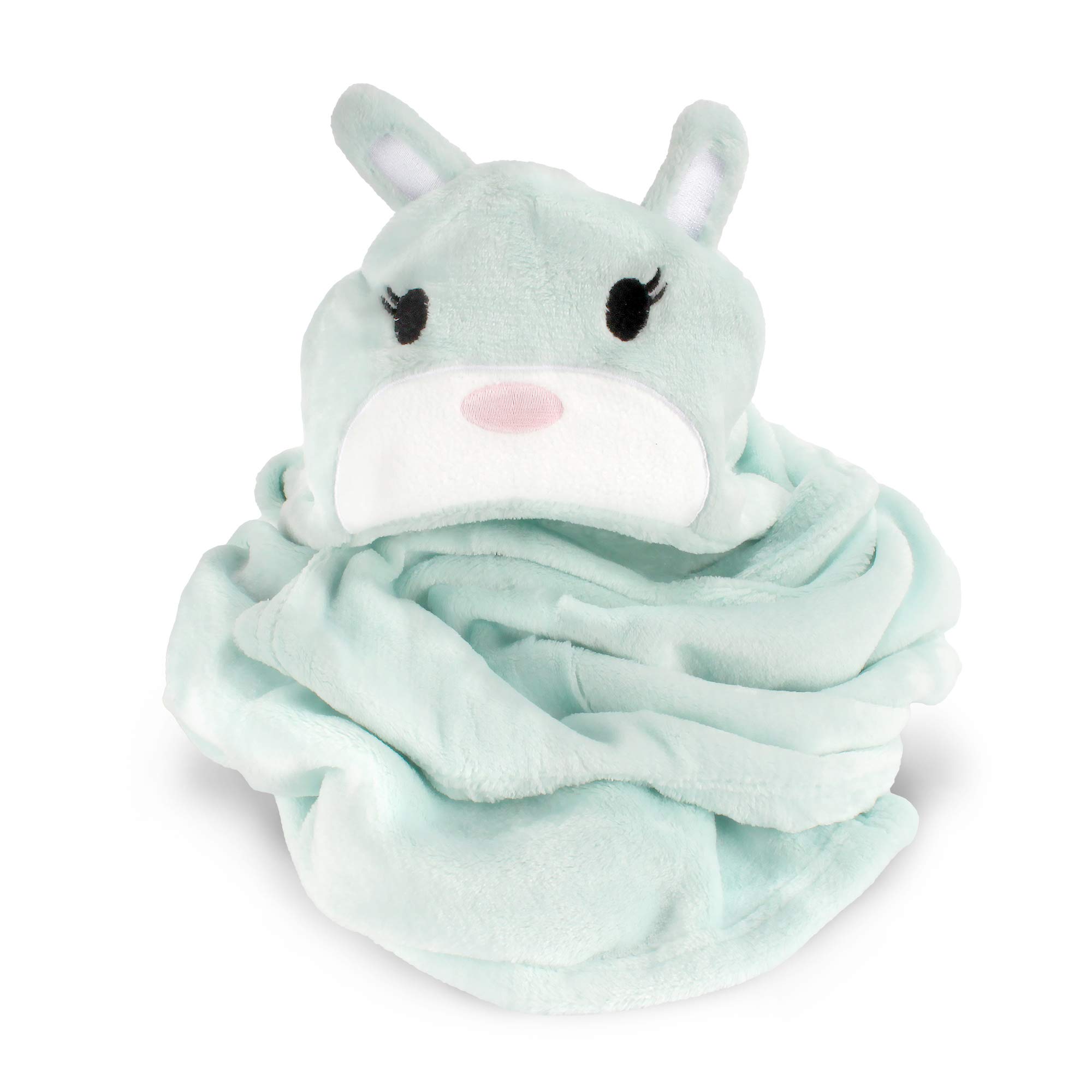 BambooMN Super Soft Hooded Baby Bath Animal Towels - Cute Nursery Essentials for Newborn to Toddler - Unisex Hooded Towel for Girls & Boys - Perfect for Bath Time, Swimming, and Photo Shoots