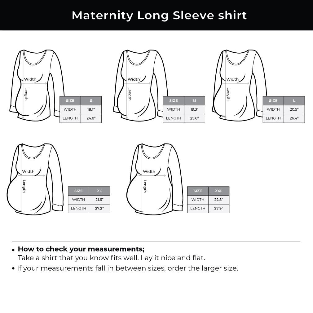 Tstars Christmas Pregnancy Shirt - 'Baby It's Cold Outside' Maternity Long Sleeve Top for Holiday Photos & Winter Family Gatherings