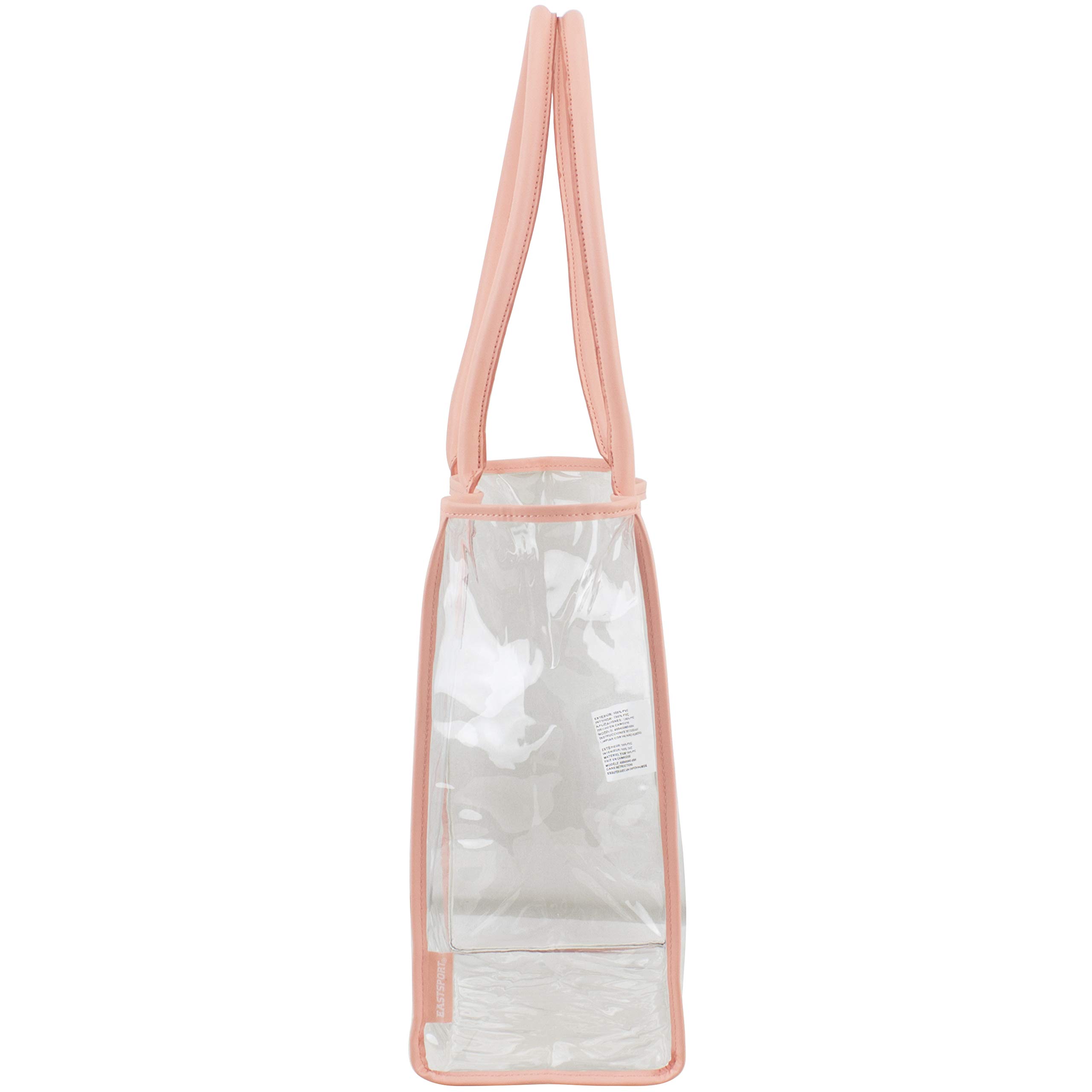 EastSport Clear PVC Transparent Handbag Bundle Set - Heavy Duty See-Through Daypack & Tote Bag for College, Workplace | Perfect for School, Travel, Concerts & Security Checkpoints