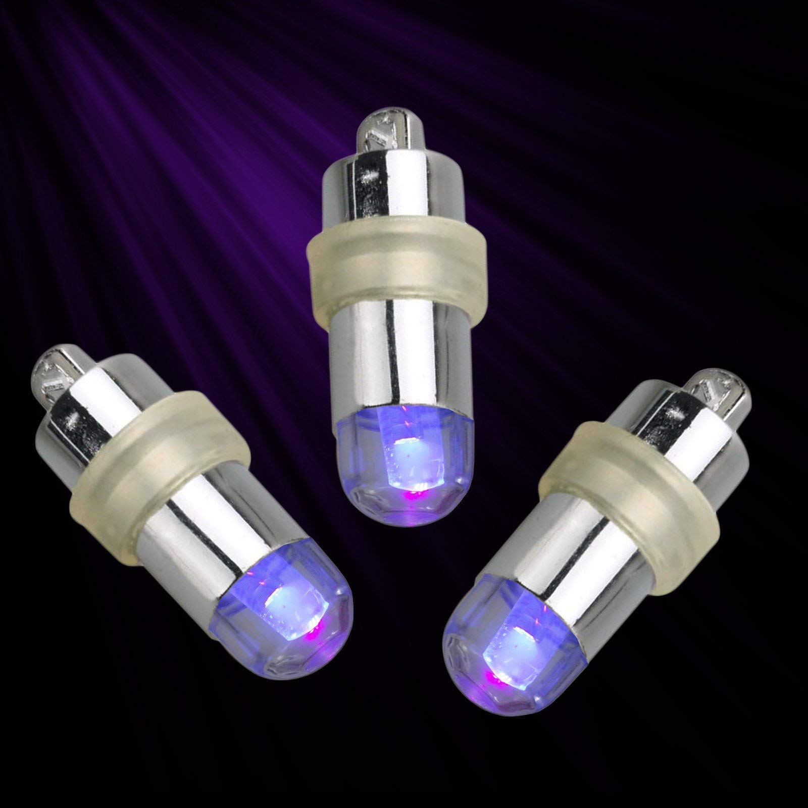 12 Pack Purple Waterproof LED Vase Lights - Battery Operated Small Fairy Lights for Wedding Centerpieces, Party Decor, Home Decoration - Perfect for DIY Floral Arrangements & Tabletop Displays