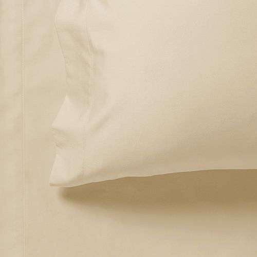 1000 Thread Count Ultra Soft Yellow Cream Bed Sheet Set - Flat & Fitted Single Size for Luxury Comfort | Perfect for Master Bedroom, Guest Room & Airbnb