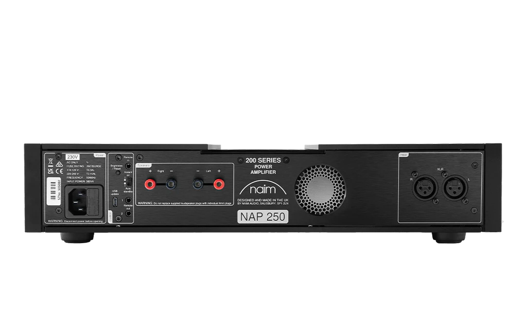Naim Audio NAP 250 New Classic 2 Channel Power Amplifier - Hi-Fi Stereo Audio System for Home Theater & Music Listening